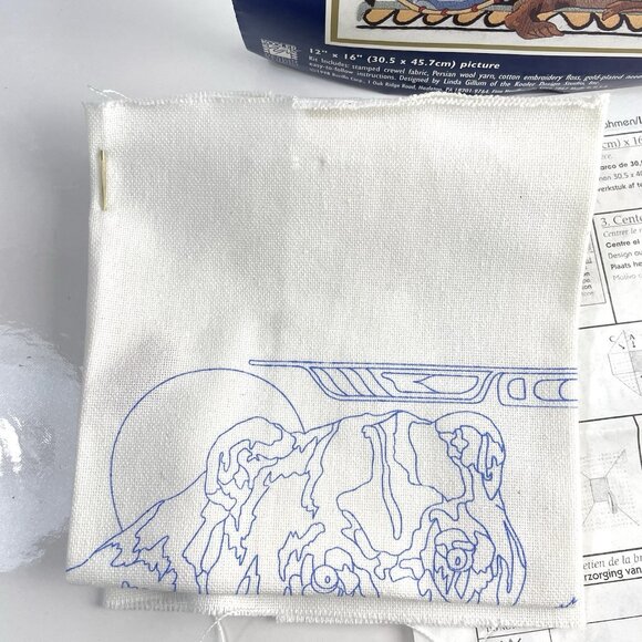 Bucilla Crewel Northwest Heritage 42082 Wolves Eagle Bear Embroidery Kit - Picture 4 of 13